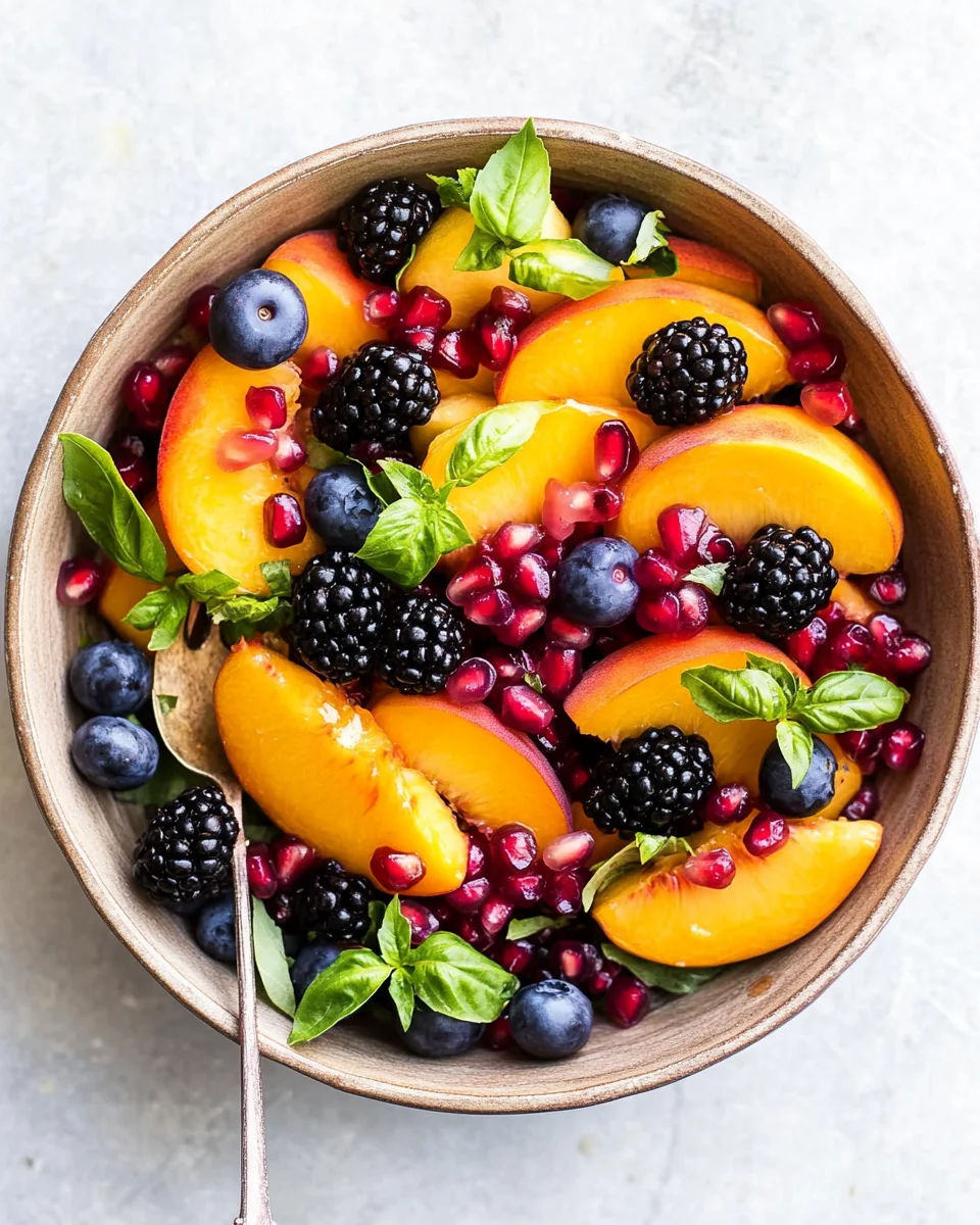 Summer Peach Fruit Salad