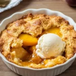 Super Easy Peach Cobbler
