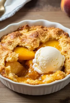 Super Easy Peach Cobbler