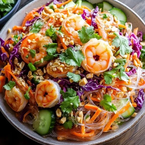 Thai Glass Noodle Salad with Peanut Dressing