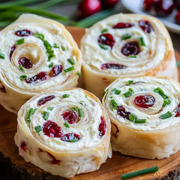 Turkey Cranberry Pinwheels