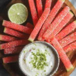 Watermelon Fries with Coconut Lime Dip | Healthy Summer Snack!
