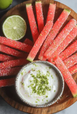 Watermelon Fries with Coconut Lime Dip | Healthy Summer Snack!