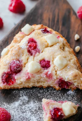 White Chocolate Raspberry Scones