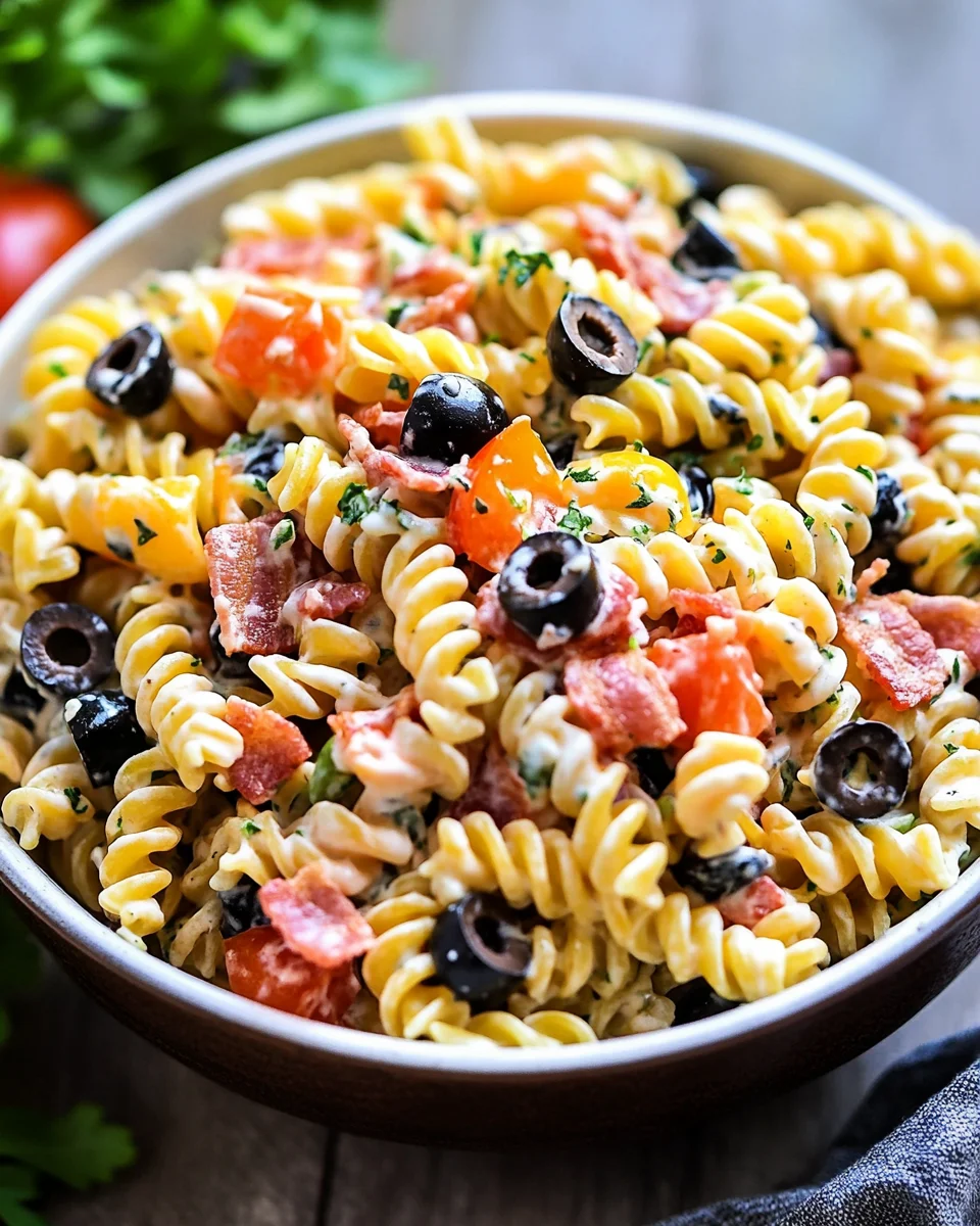 Bacon Ranch Pasta Salad