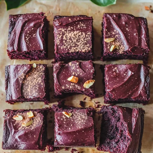 Beetroot Brownies with a Chocolate Avocado Frosting