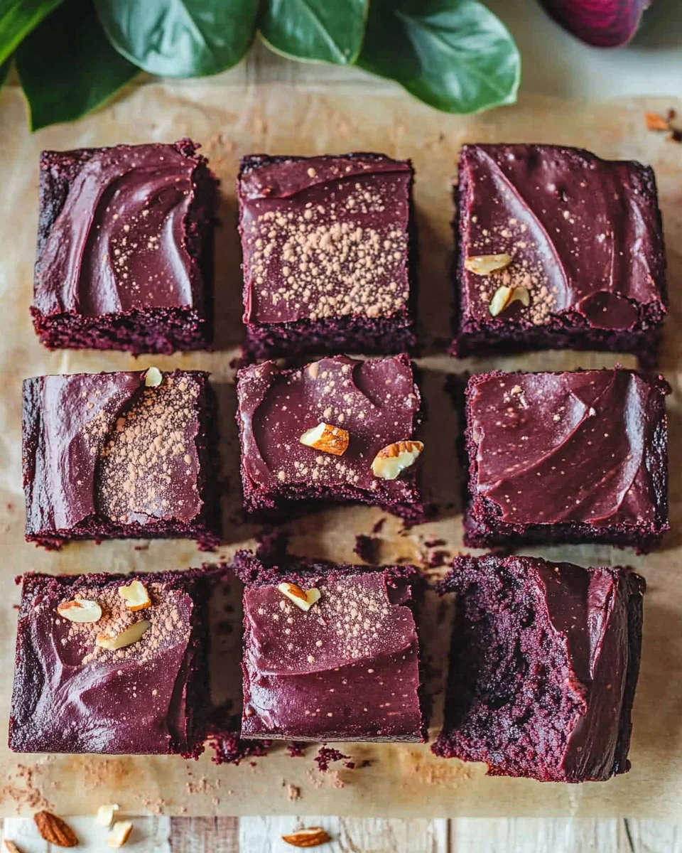 Beetroot Brownies with a Chocolate Avocado Frosting