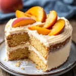 Best Peach Cake with Brown Sugar Frosting