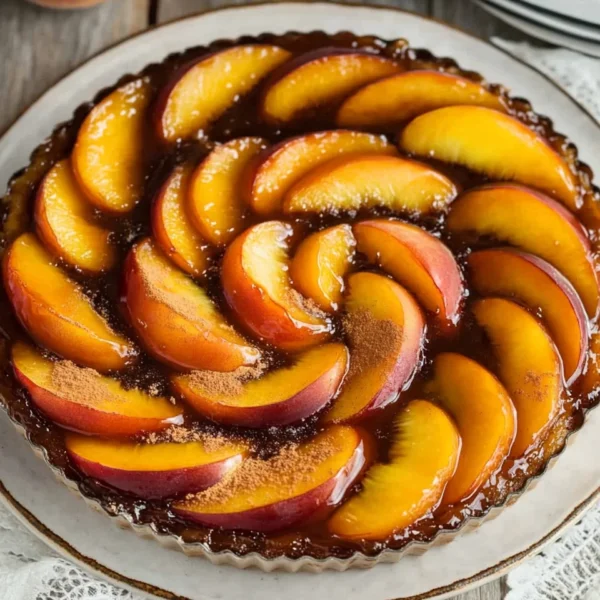 Bourbon Peach Upside-Down Cake