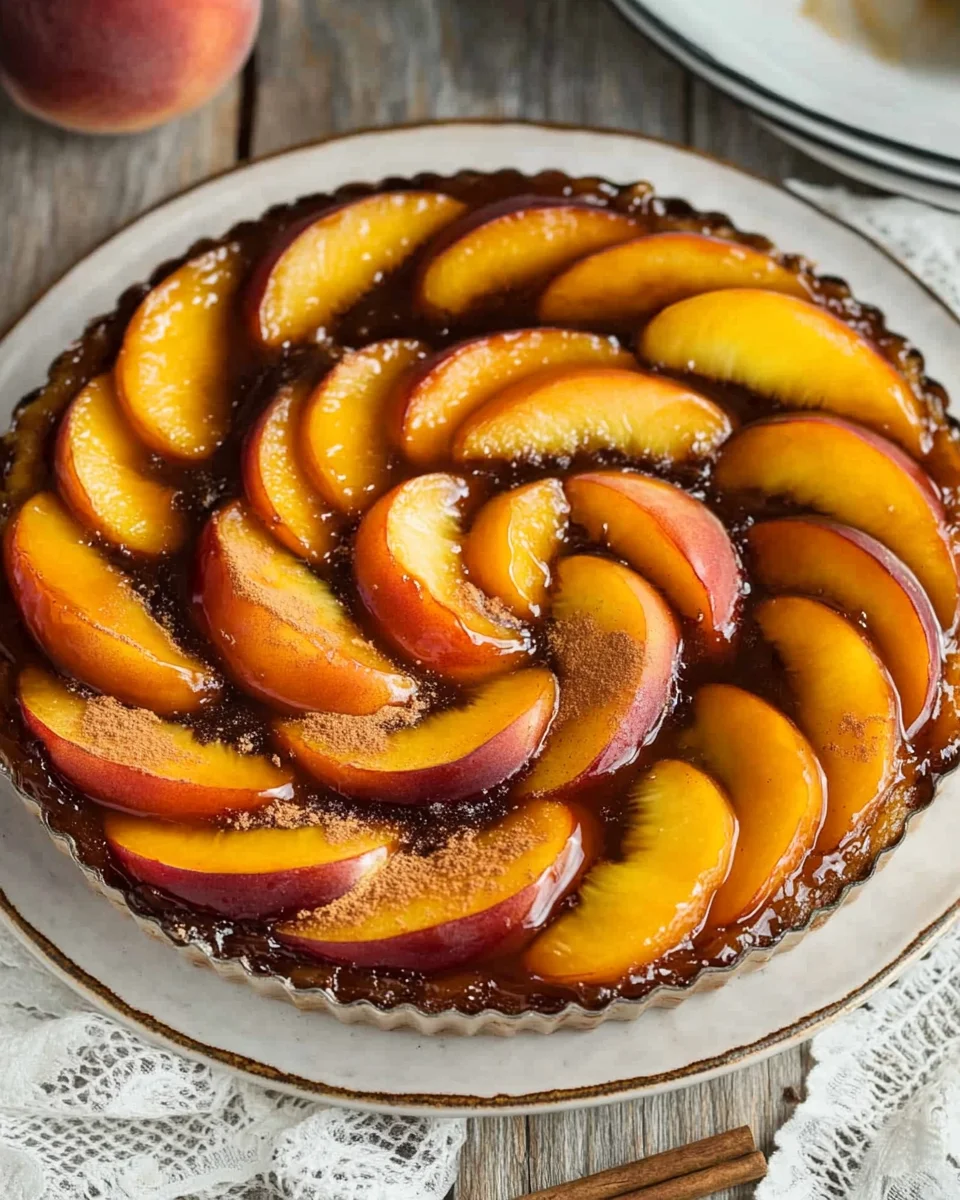 Bourbon Peach Upside-Down Cake