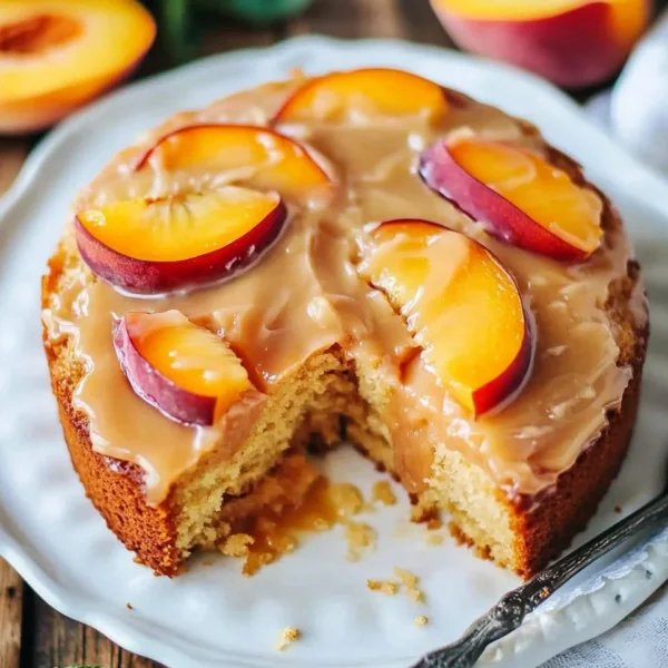 Brown Sugar Peach Cake