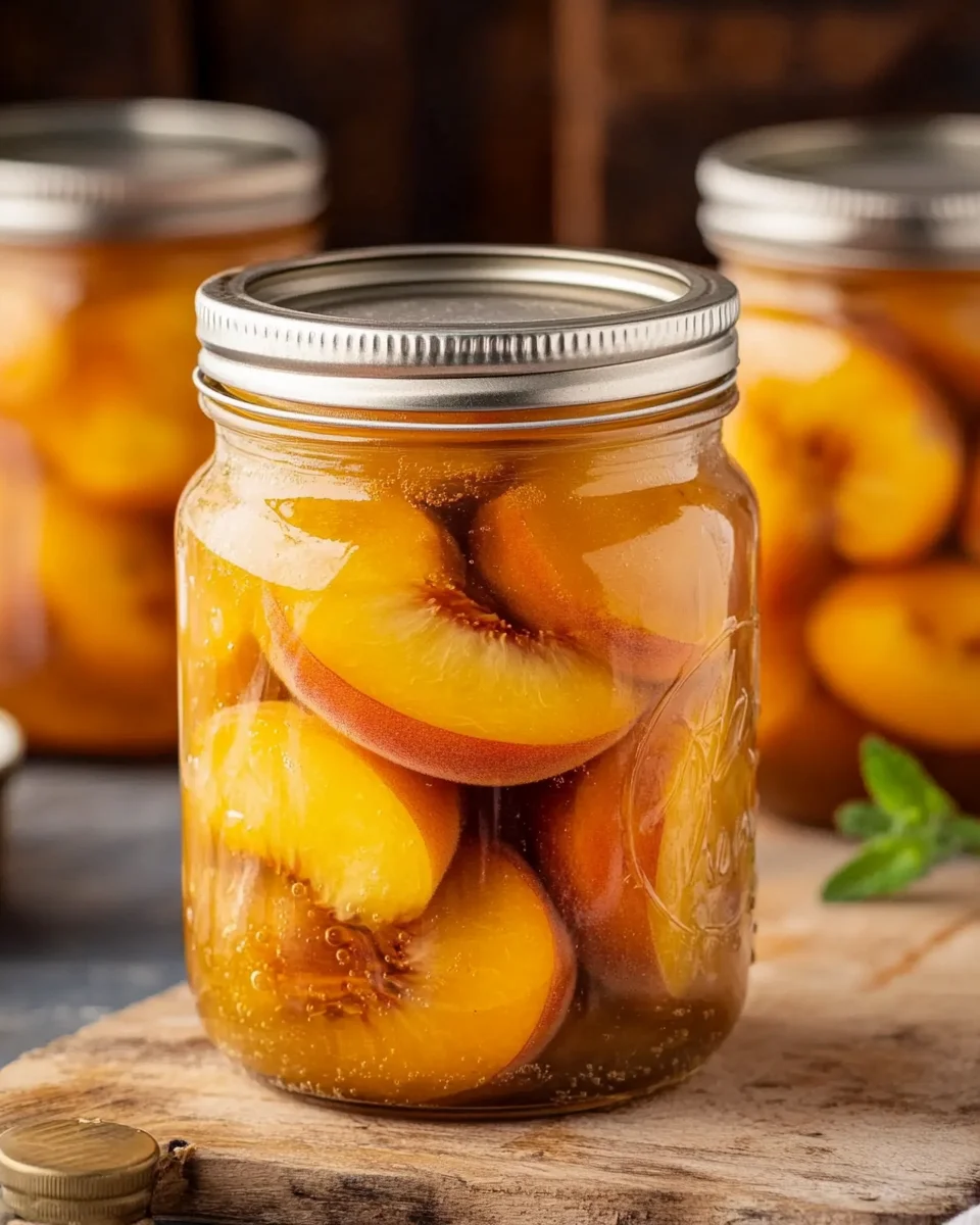 Canning Peaches in Light Syrup