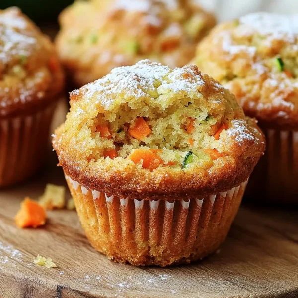 Carrot Cake Zucchini Muffins