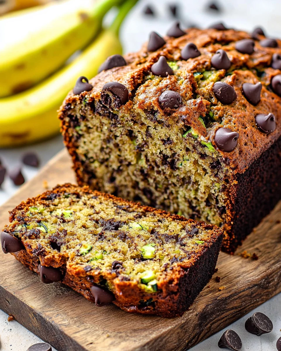 Chocolate Chip Zucchini Banana Bread