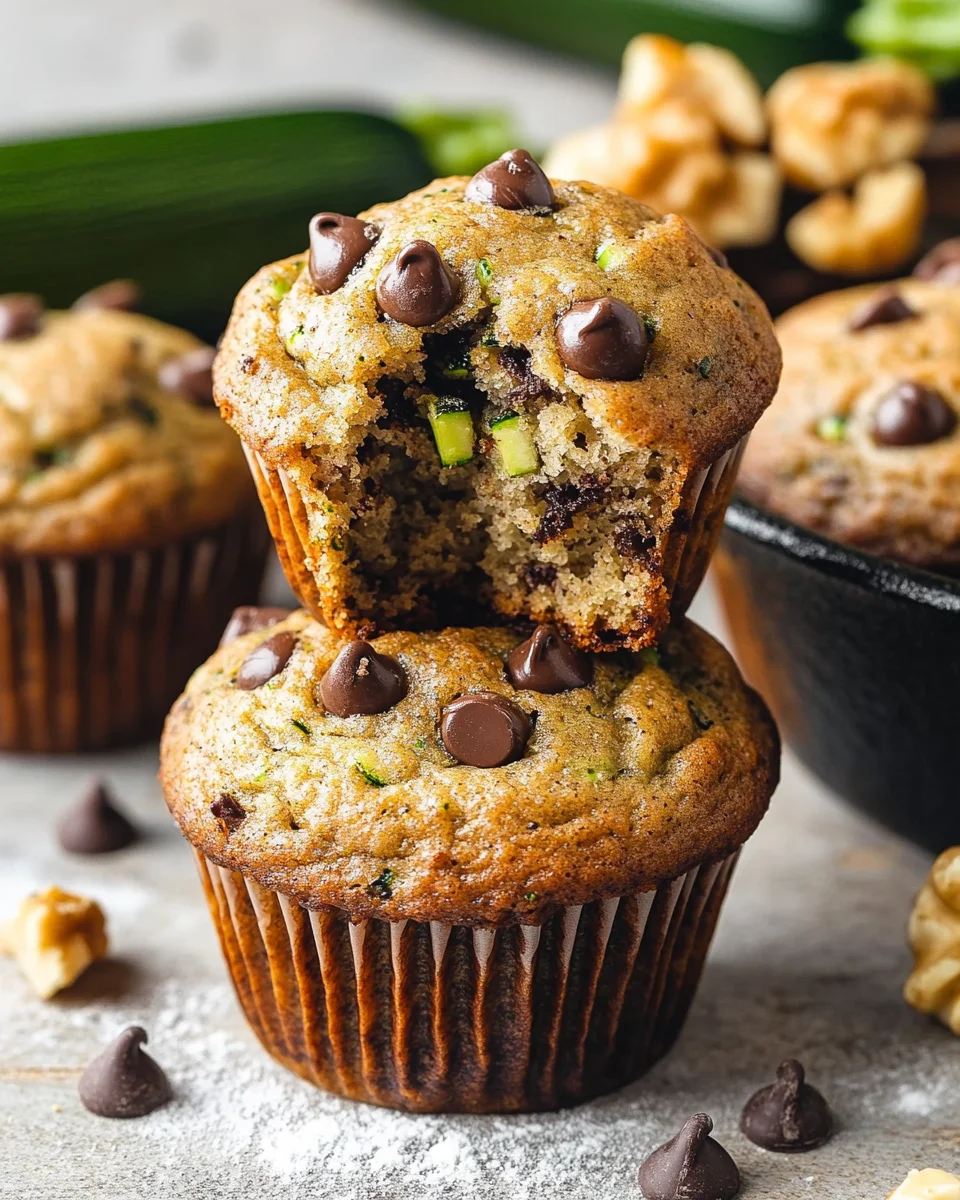 Chocolate Chip Zucchini Muffins