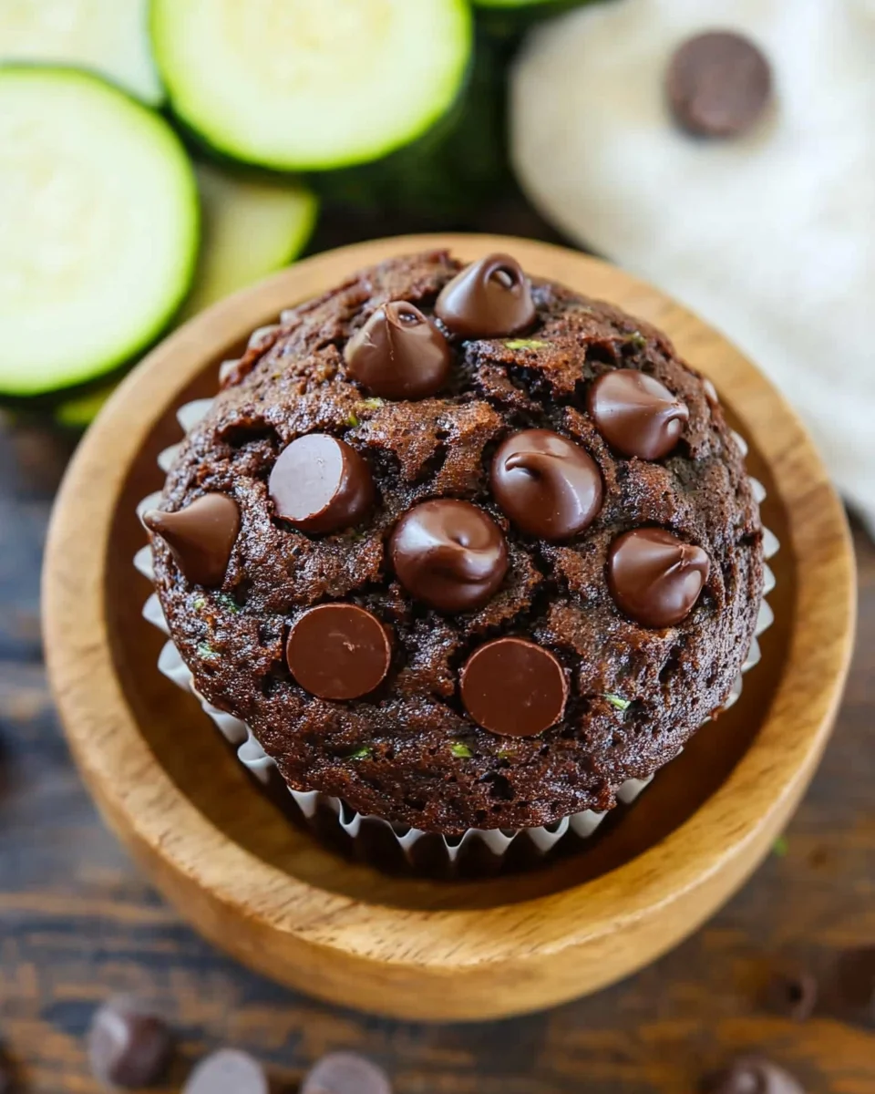 Chocolate Zucchini Muffins