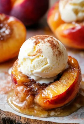 Cinnamon Sugar Baked Peaches