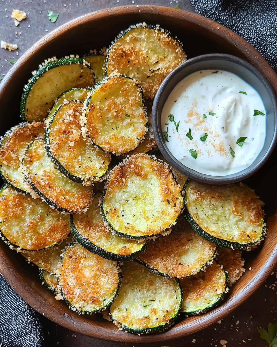Crispy Baked Zucchini Chips