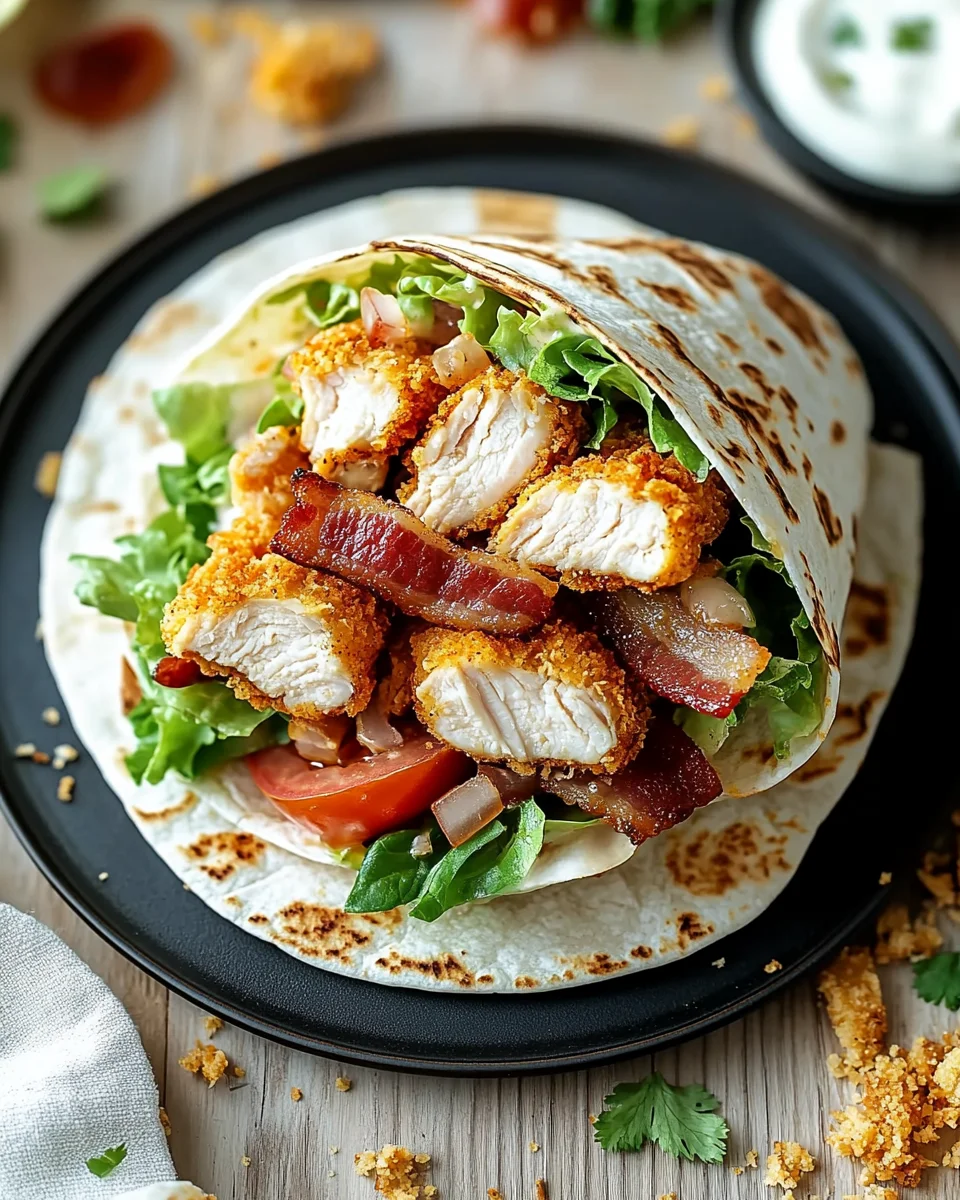 Crispy Chicken Bacon Ranch Wrap