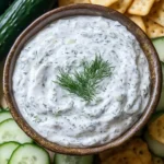 Cucumber Dip with Sour Cream and Dill