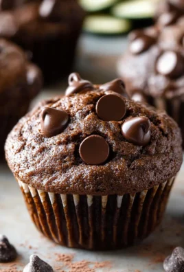 Double Chocolate Zucchini Muffins