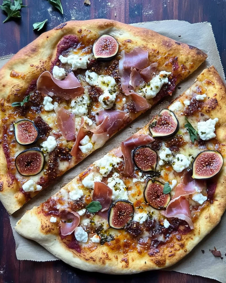 Easy 20-Minute Fig Jam Pizza with Goat Cheese and Prosciutto