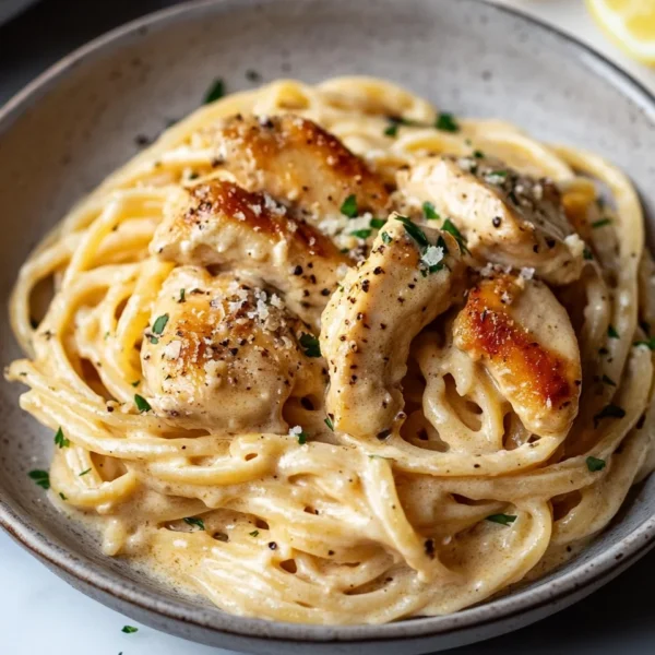 Easy Garlic Chicken Pasta