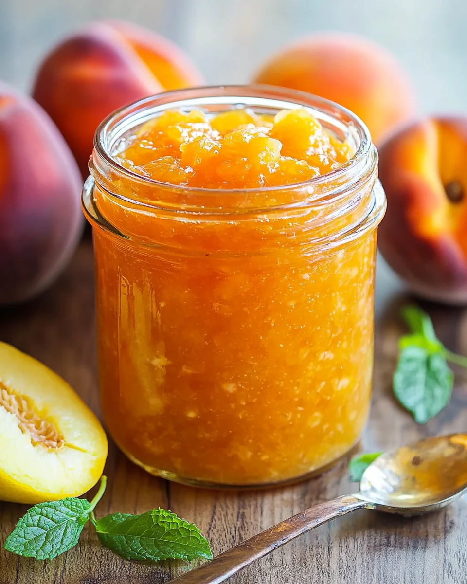 Easy Homemade Peach Jam Recipe (No Pectin)