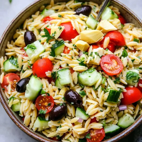 Easy Orzo Pasta Salad