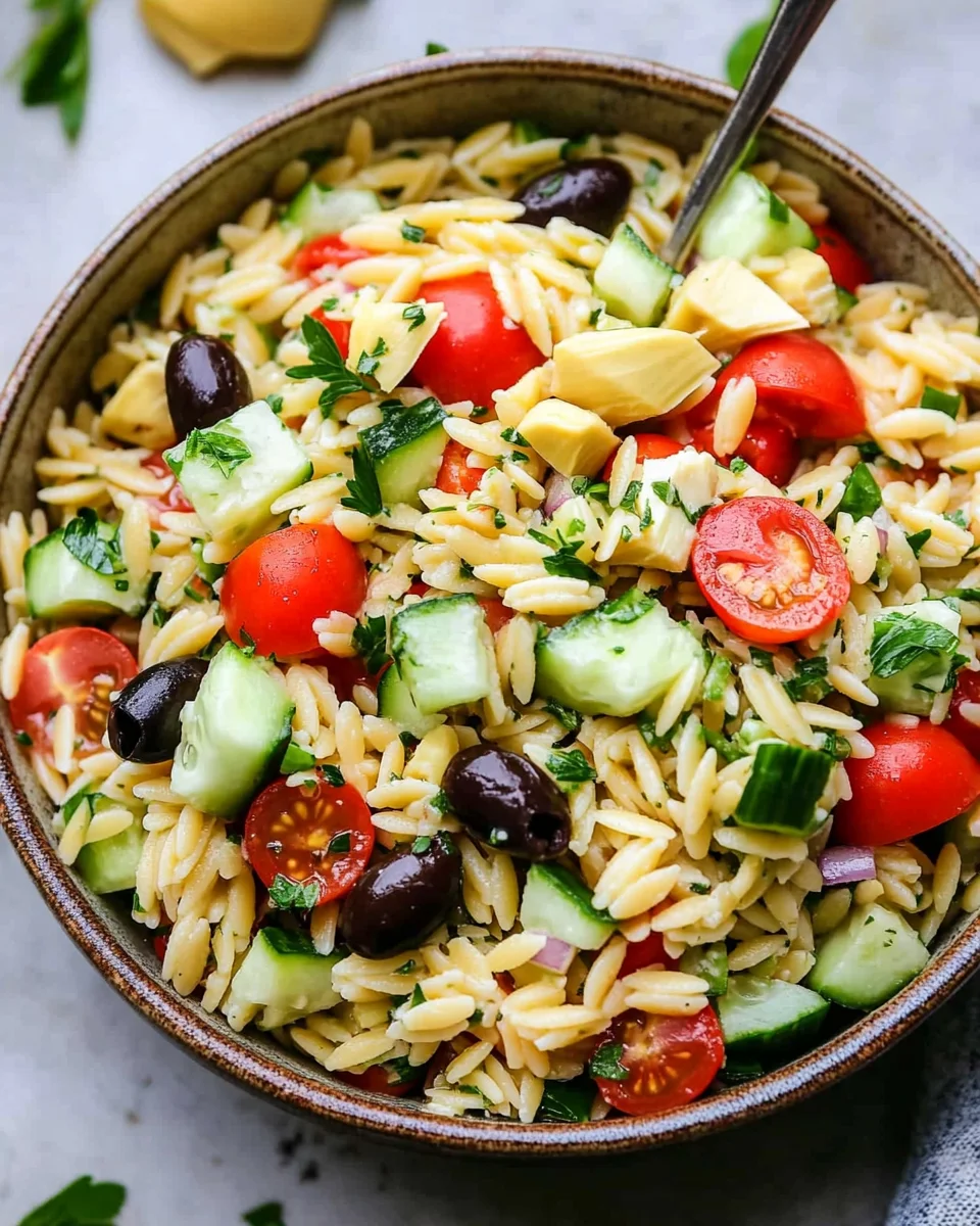 Easy Orzo Pasta Salad