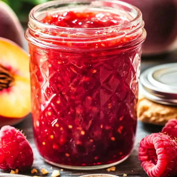 Easy Raspberry Peach Jam
