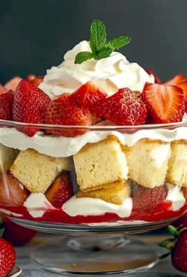 Easy Strawberry Trifle with Pound Cake
