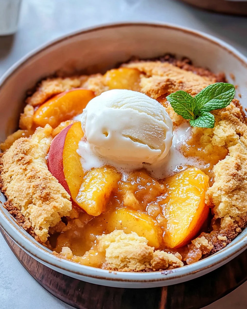 Fresh Peach Cobbler