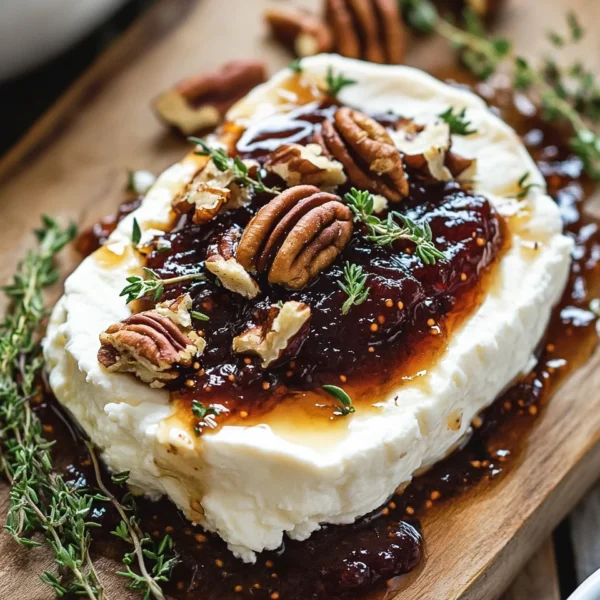 Goat Cheese Appetizer with Fig Jam and Pecans