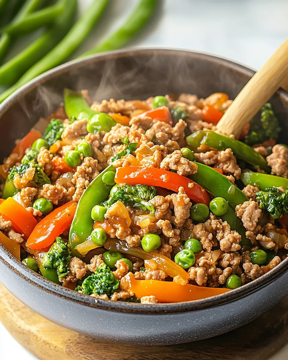 Ground Turkey Teriyaki Stir Fry