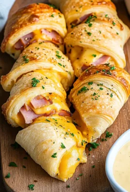 Ham & Cheddar Crescent Roll-Ups