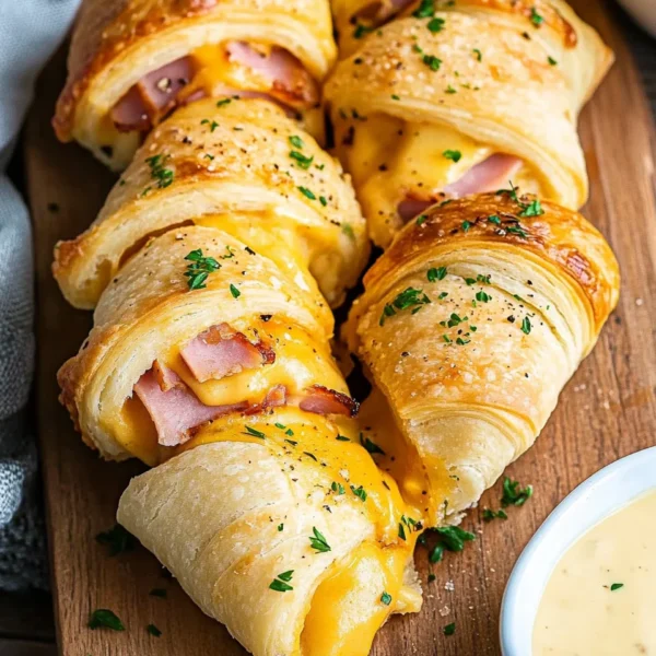 Ham & Cheddar Crescent Roll-Ups