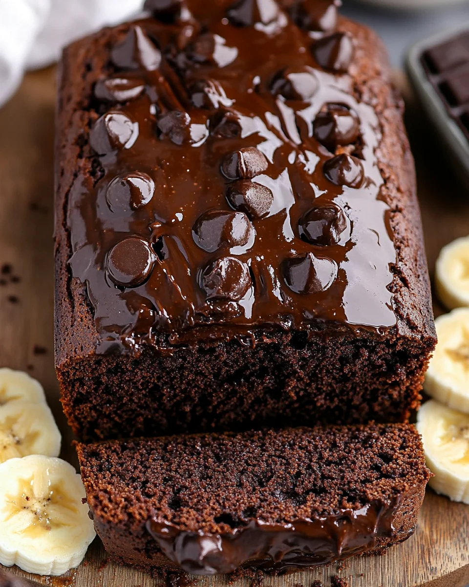 Healthy Chocolate Banana Bread