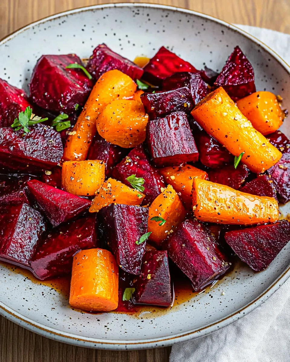 Honey Roasted Beets & Carrots