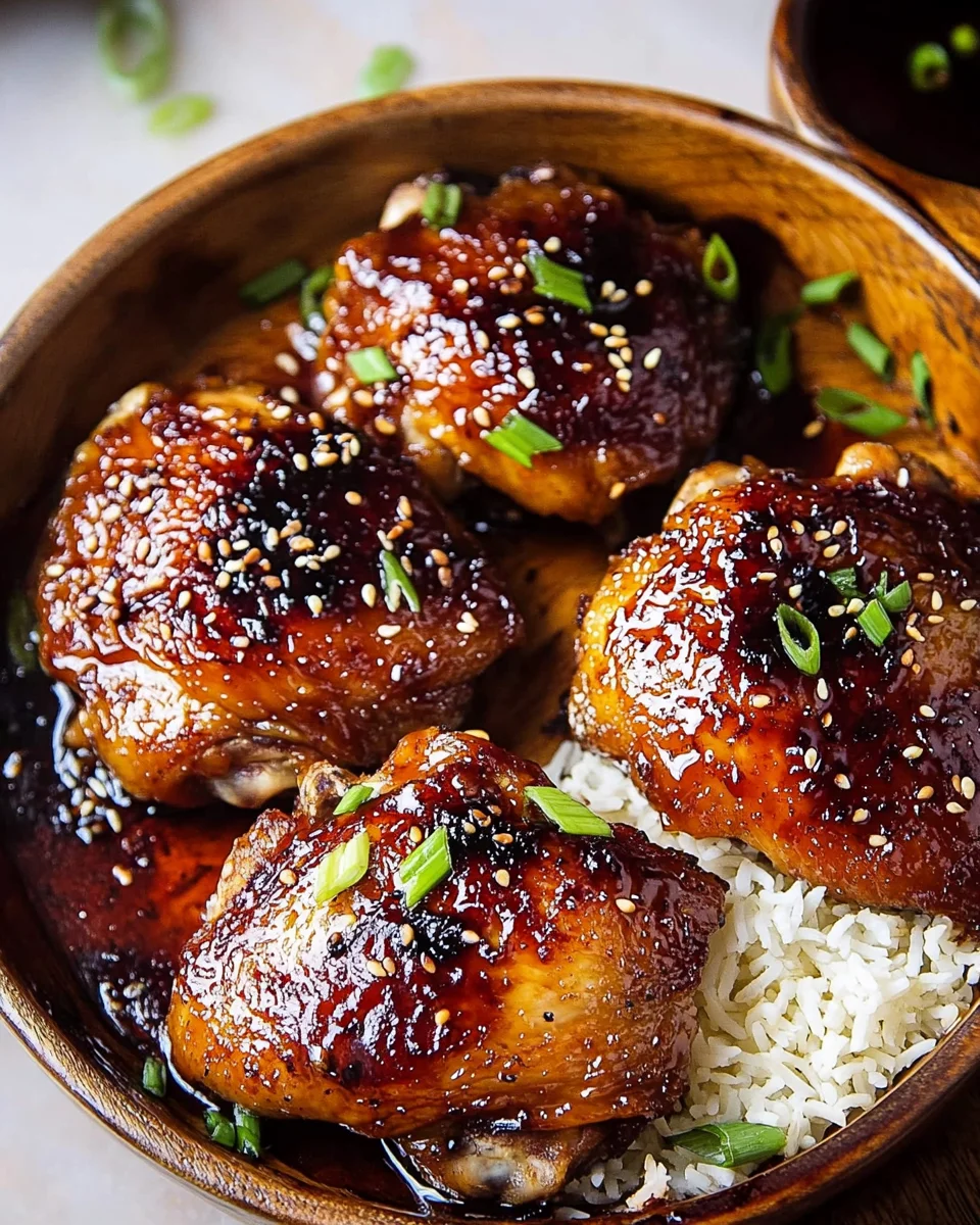 Honey Soy Baked Chicken Thighs