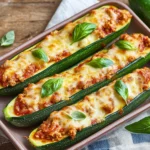 Keto Chicken Parmesan Zucchini Boats (Easy & Healthy!)