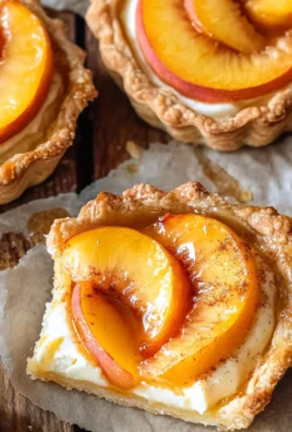 Mini Peach and Cream Cheese Tarts