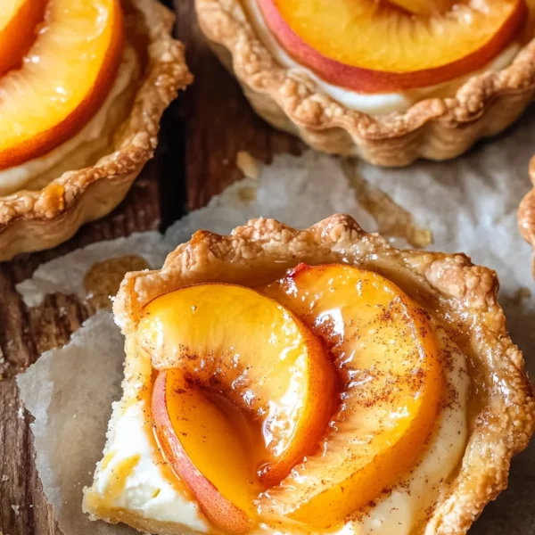 Mini Peach and Cream Cheese Tarts