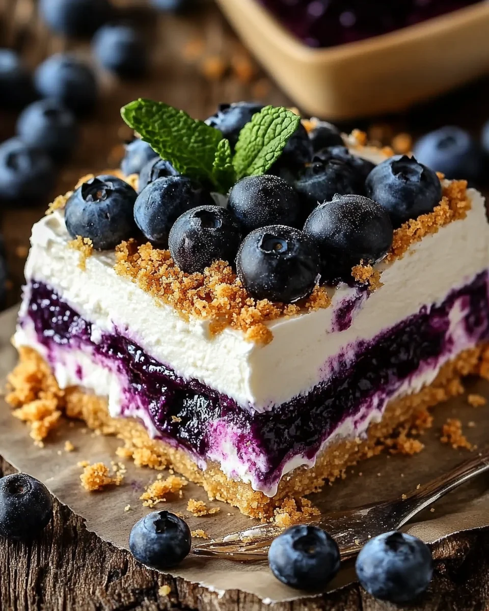 No-Bake Blueberry Yum Yum