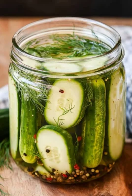 Overnight Refrigerator Dill Pickles