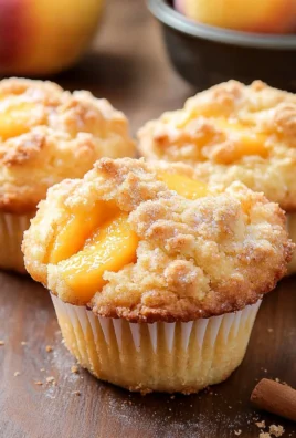 Peach Cobbler Muffins