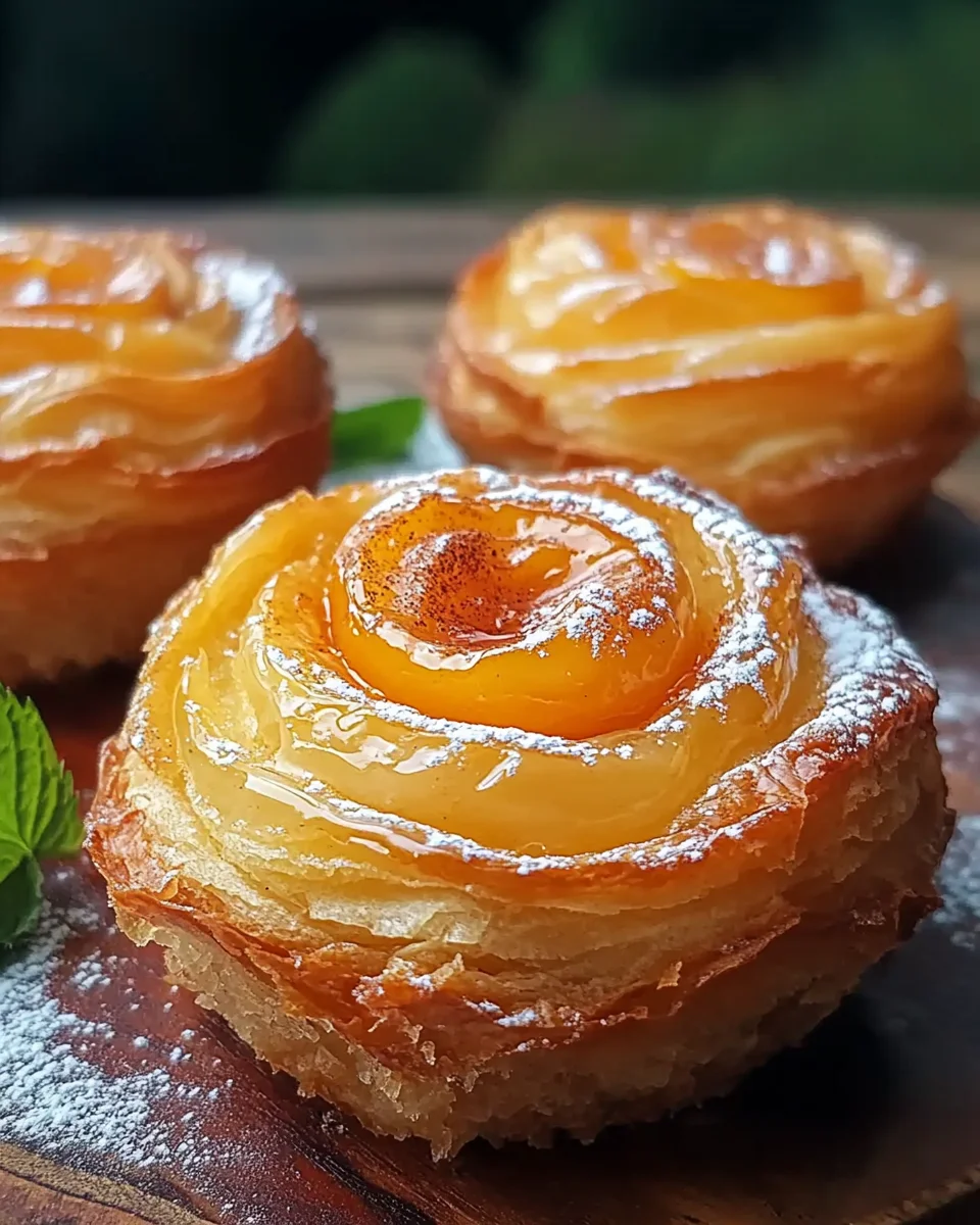 Peach Pie Cruffins Recipe