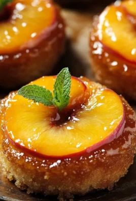 Peach Upside Down Mini Cakes