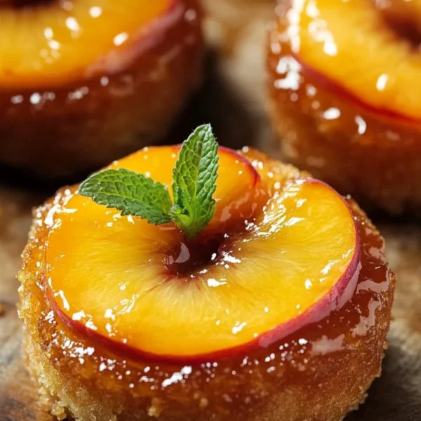 Peach Upside Down Mini Cakes