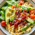 Quick Gluten Free Dairy Free BLT Pasta Salad